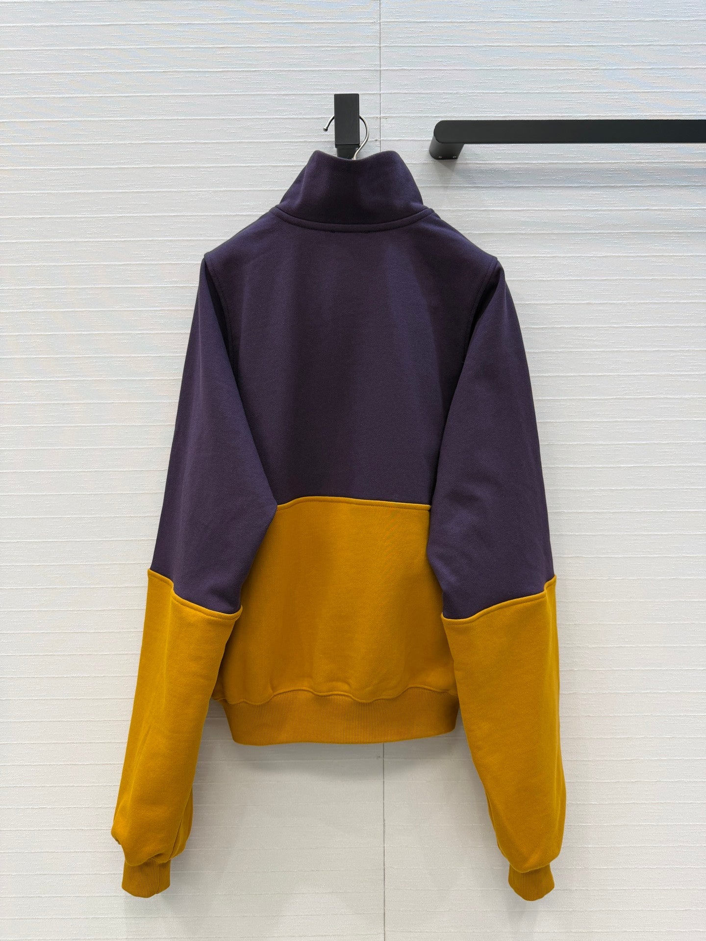 YSL 26 Color-block Turtleneck Sweatshirt