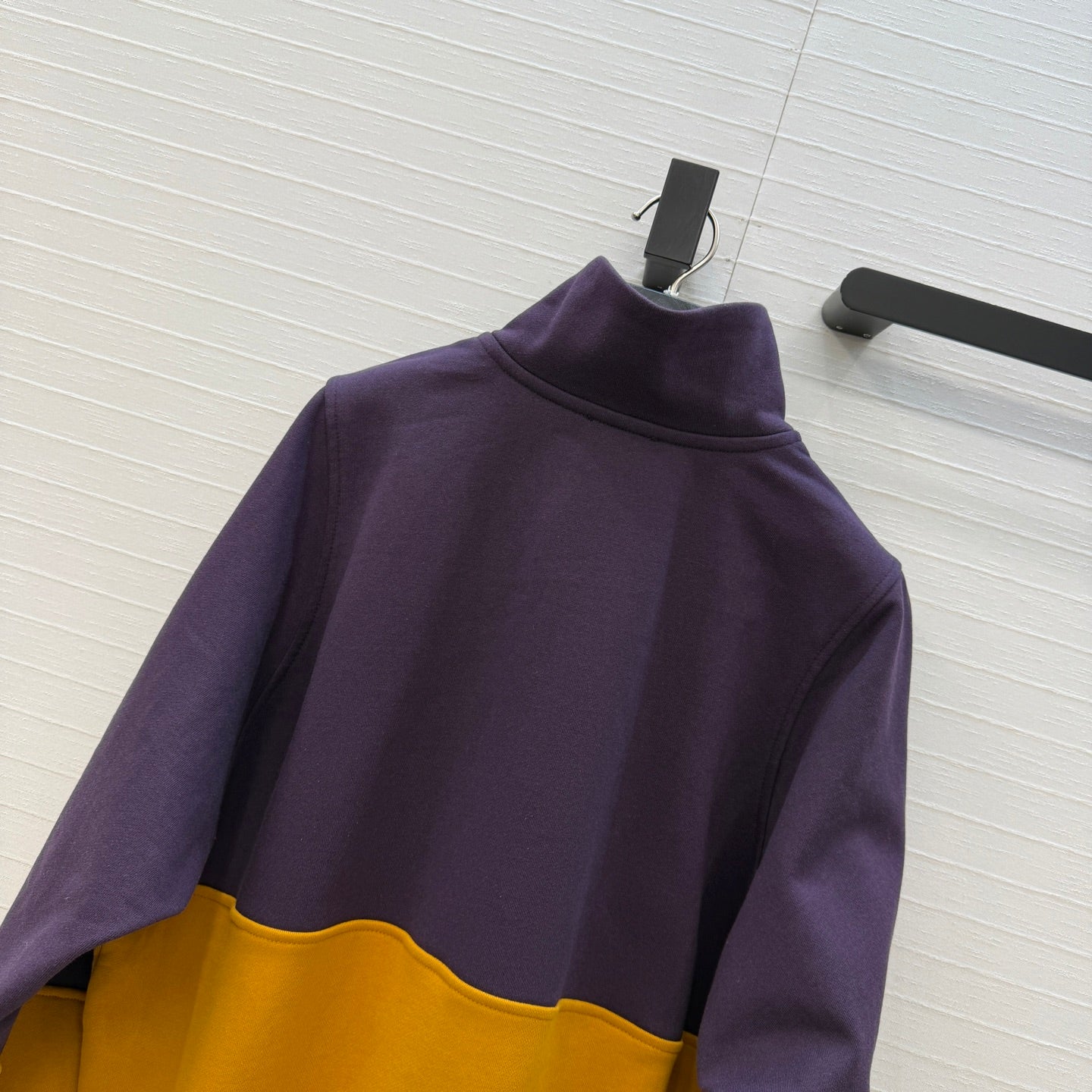 YSL 26 Color-block Turtleneck Sweatshirt