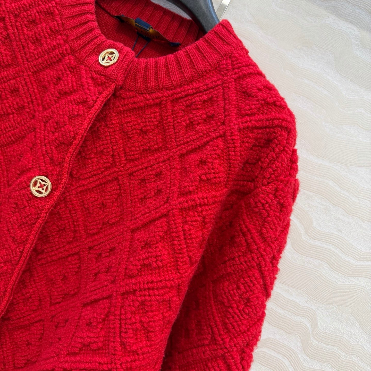 LV 26SS Jacquard Cashmere Jacket/Skirt