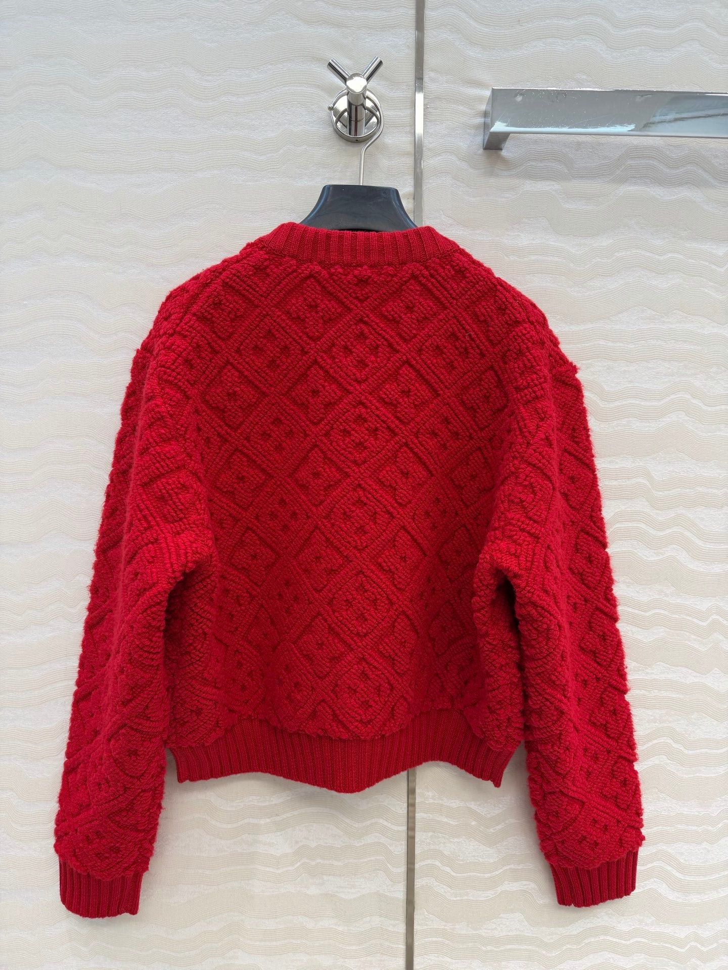 LV 26SS Jacquard Cashmere Jacket/Skirt