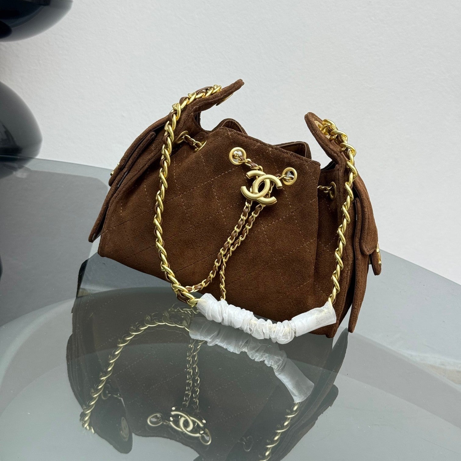 CHA* Drawstring Bucket Bag