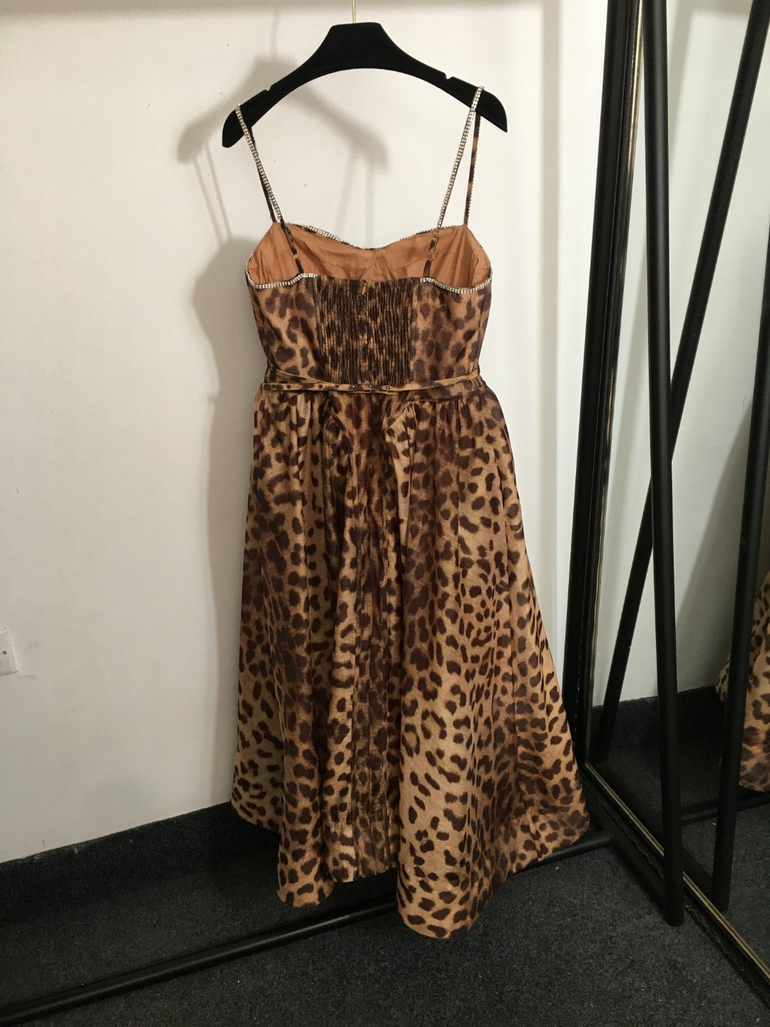 Heavily Embellished, Rhinestone-Trimmed Strapless Dress