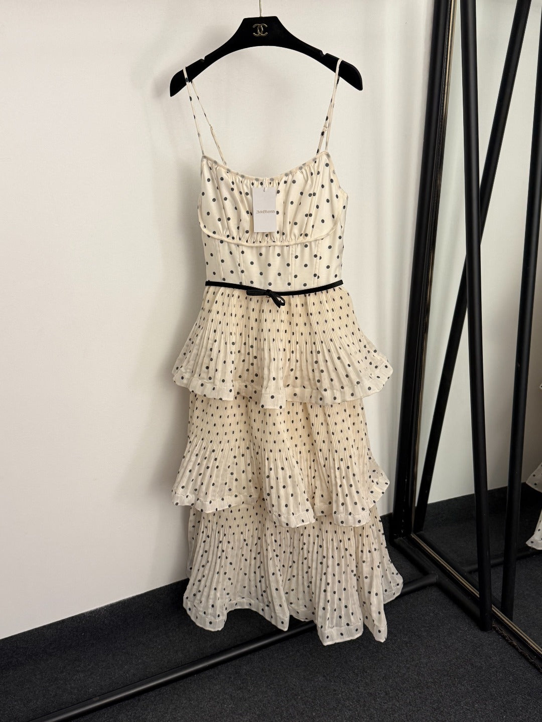 Waist-Cinching Dress with Rhinestone Bow Belt