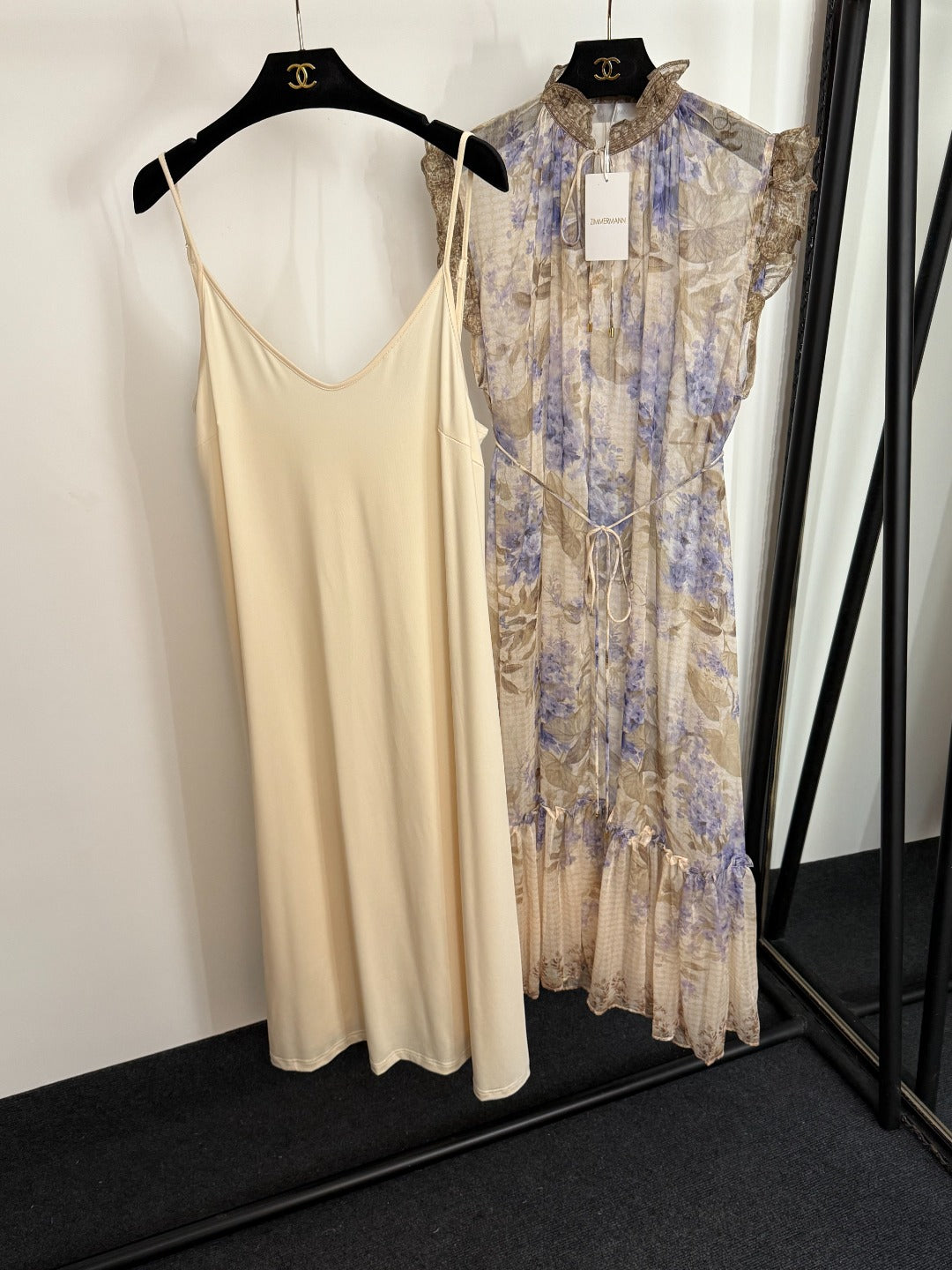 Ruffled-Collar, Tie-Waist, Sleeveless Vest Dress