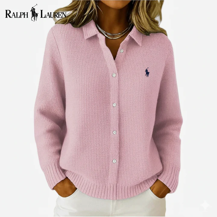 Classic Knit Button-Up Shirt