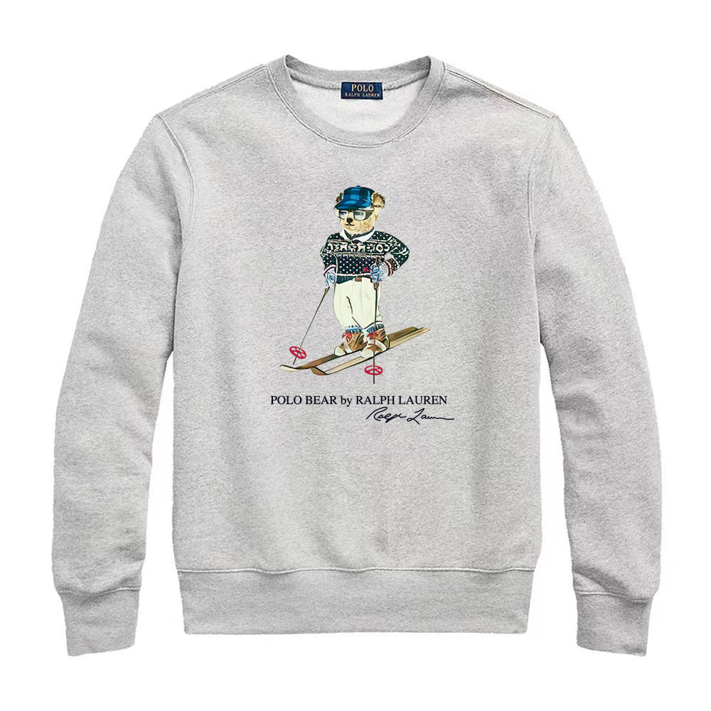 Ralph Laur* Bear Crewneck Sweatshirt