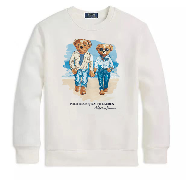 Ralph Laur* Bear Crewneck Sweatshirt