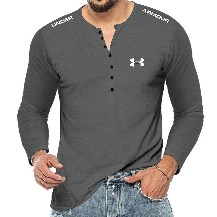 Men's Casual Button T-Shirt