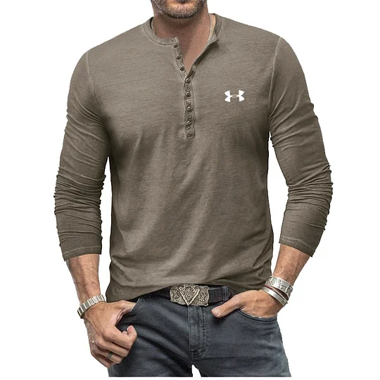 Men's Henry Vintage Long Sleeve T-Shirt