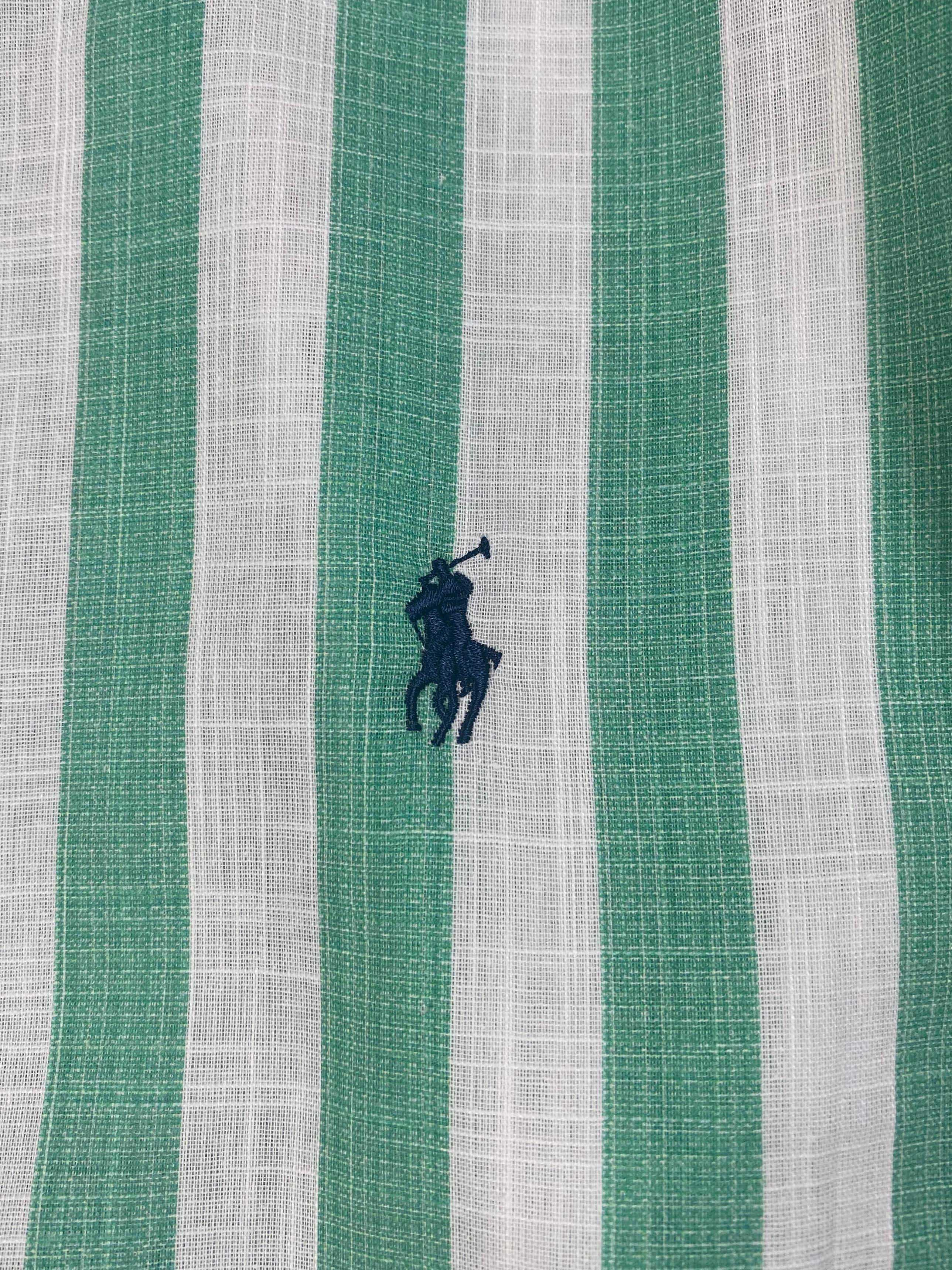 POLO long sleeve embroidered striped shirt