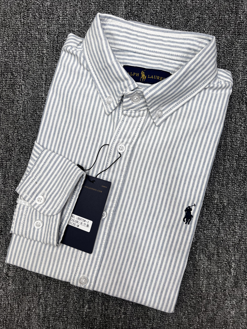 POLO Cotton Oxford Long Sleeve Shirt