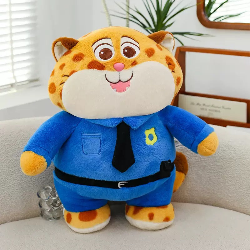 Fox and rabbit plush toys