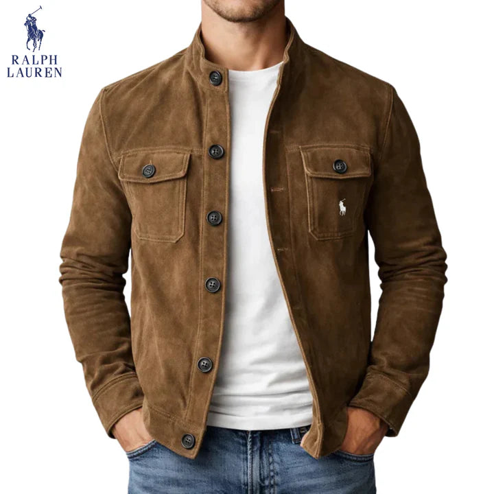 Suede-Style Utility Button Jacket | Clearance Sale