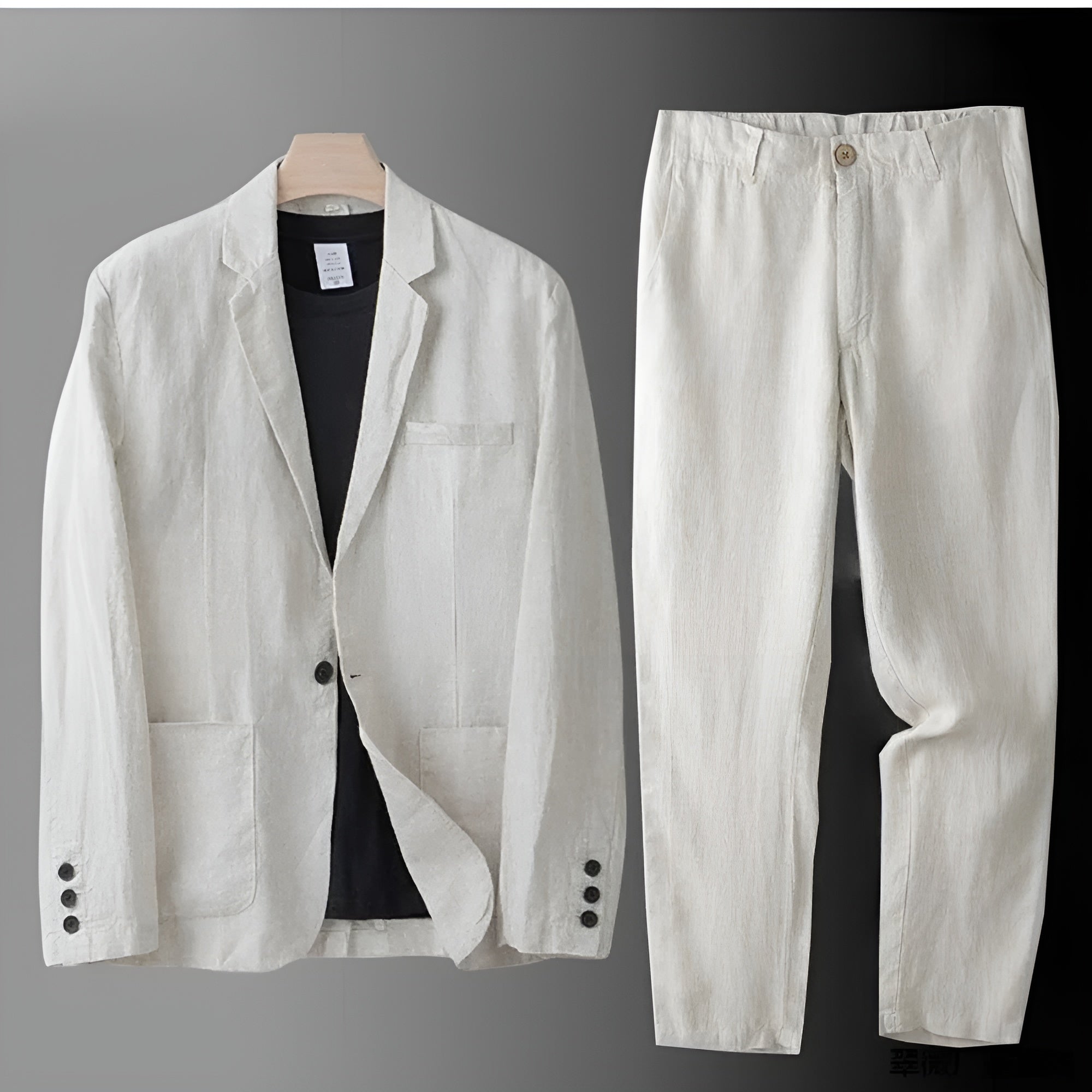 Alberto Conjunto de lino elegante
