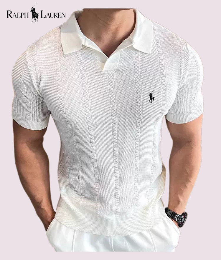 Men's jacquard knit sweater