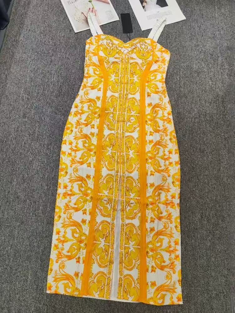 Strapless camisole dress