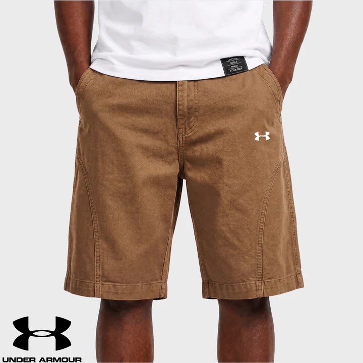 UA Short Homme Coton Délavé Effet Vintage
