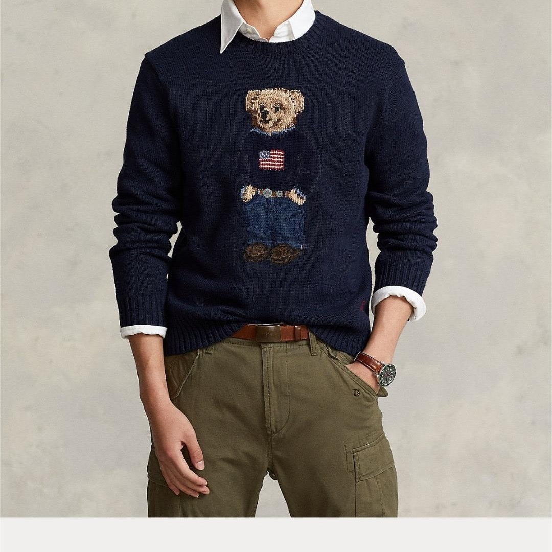 Ralph Laur* Men's Bear Sweater