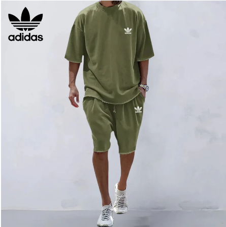 Men's Loose-Fit Crewneck Casual Sportswear Set