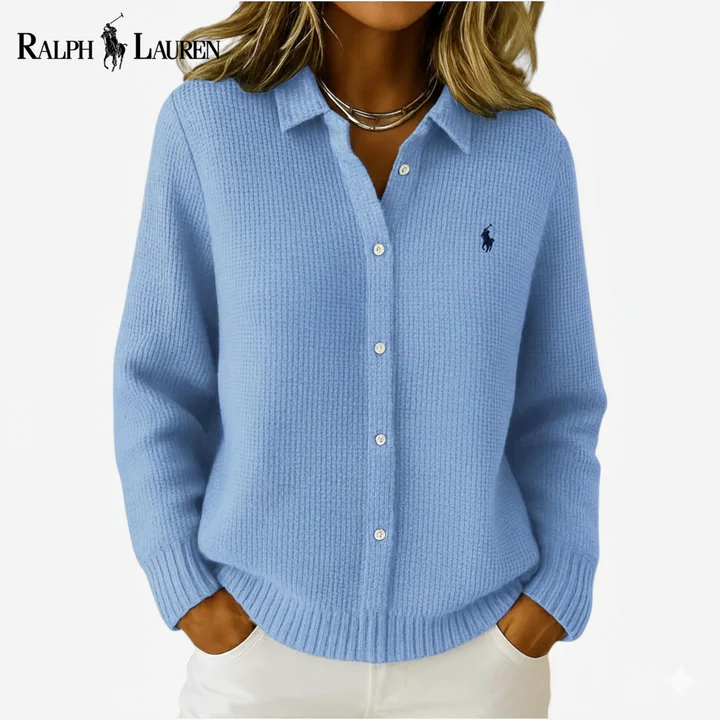 Classic Knit Button-Up Shirt