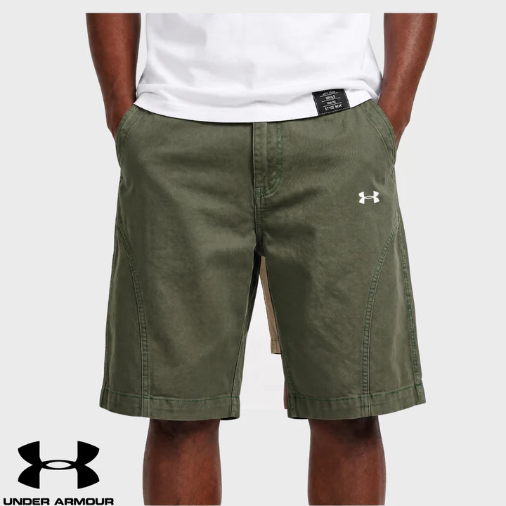 UA Short Homme Coton Délavé Effet Vintage