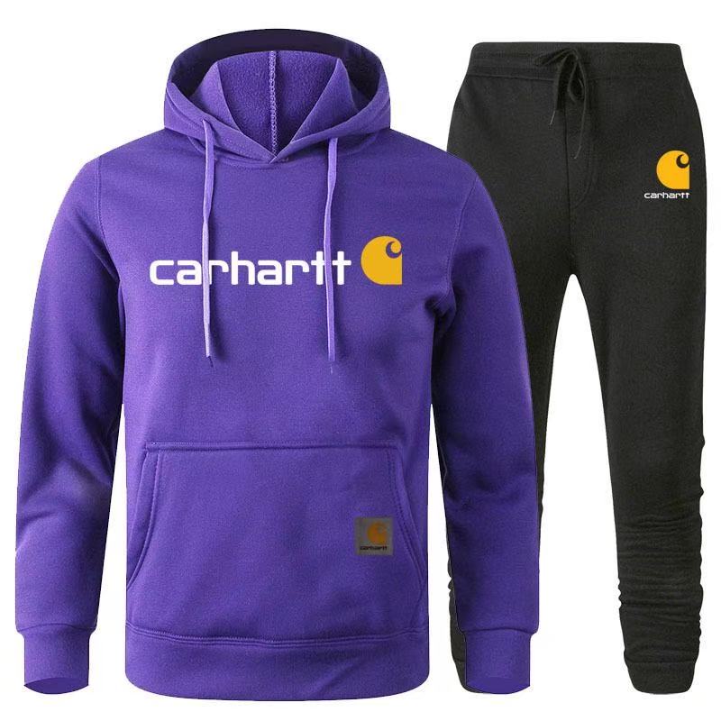 Fleece-lined sweatshirt set