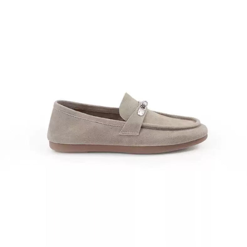 Women's suede loafers