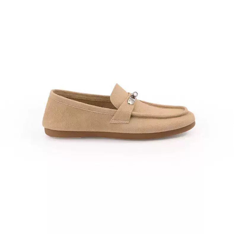 Women's suede loafers