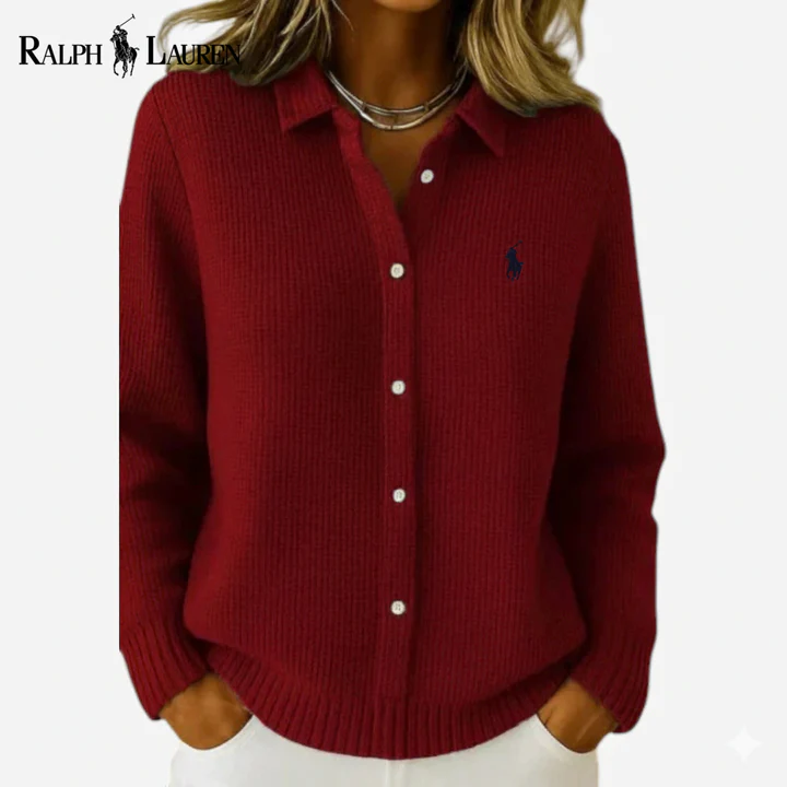 Classic Knit Button-Up Shirt