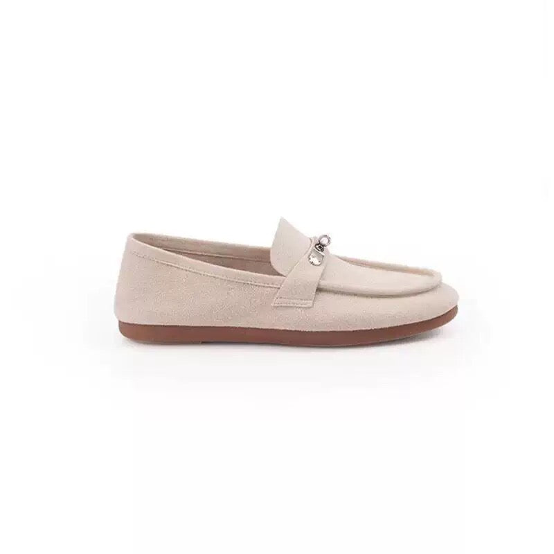 Women's suede loafers