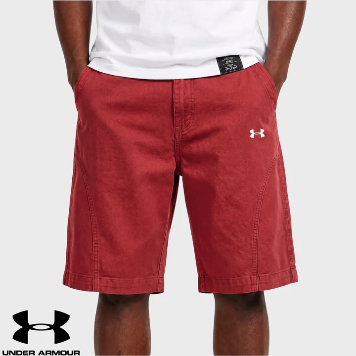 UA Short Homme Coton Délavé Effet Vintage