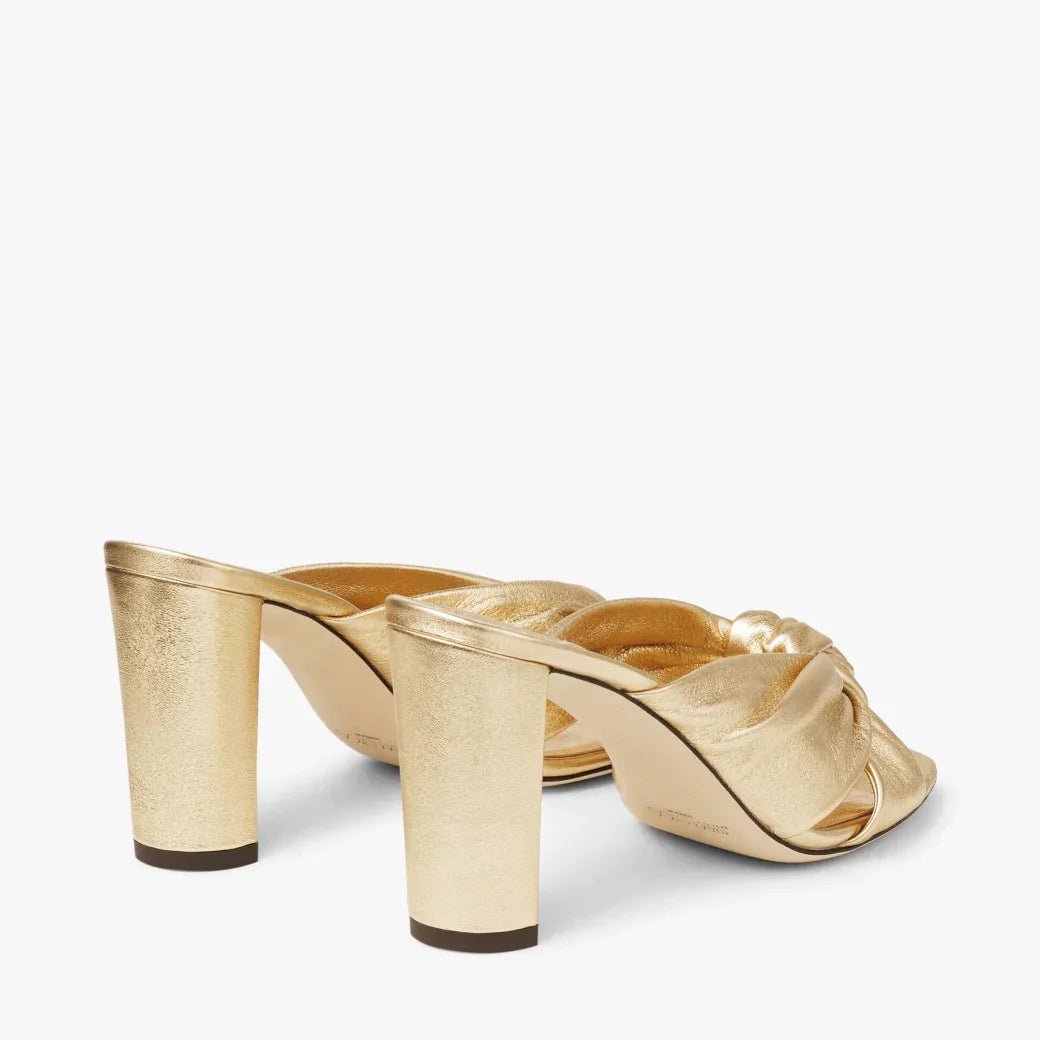 JC** 1: 1 VIP  Biscuit Nappa Leather Mules