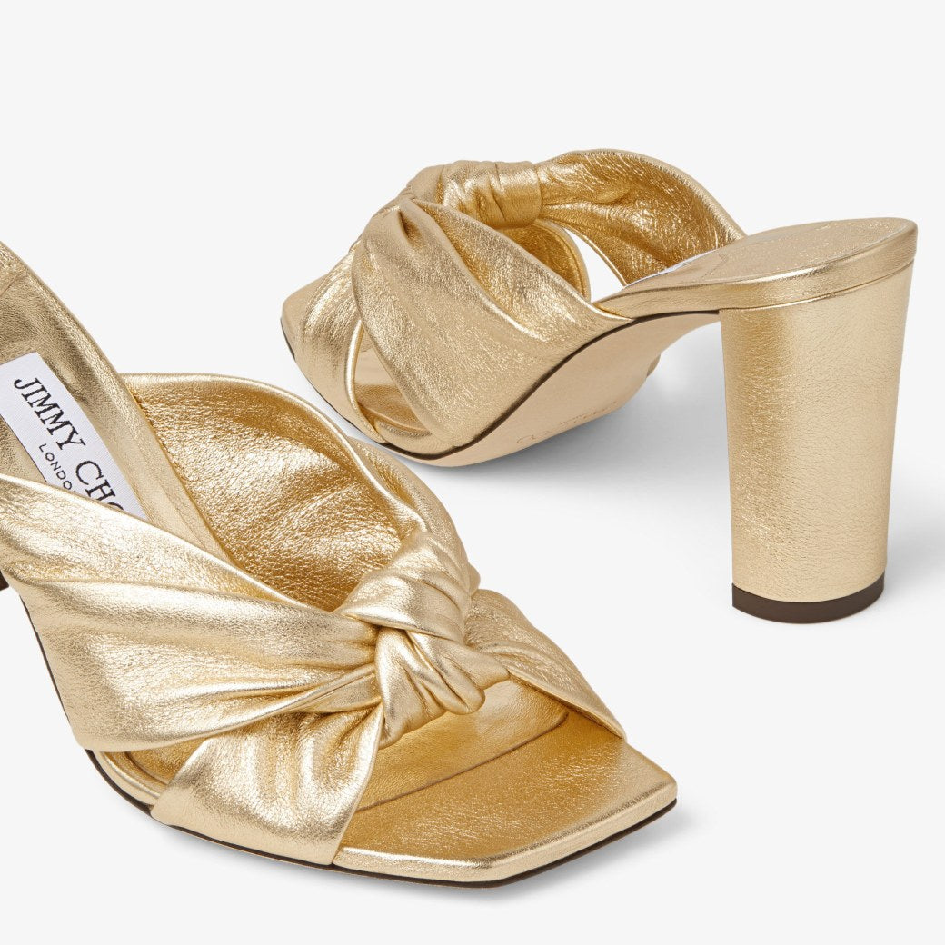 JC** 1: 1 VIP  Biscuit Nappa Leather Mules