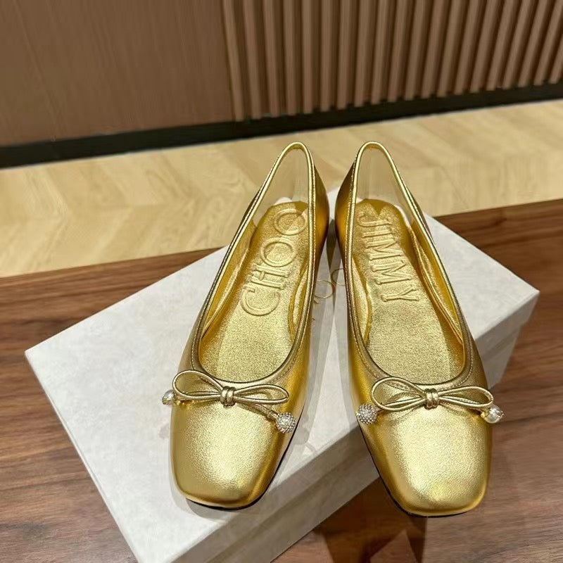 JIM* 23 bow ballet slippers