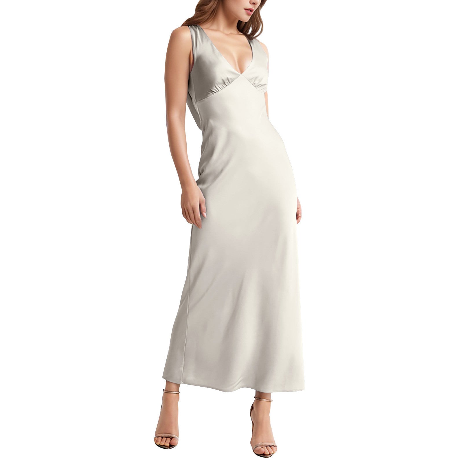 Strapless maxi dress