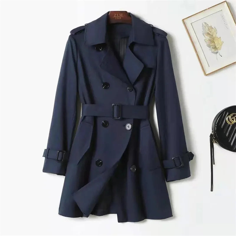 Women's Valencia double-breasted trench coat