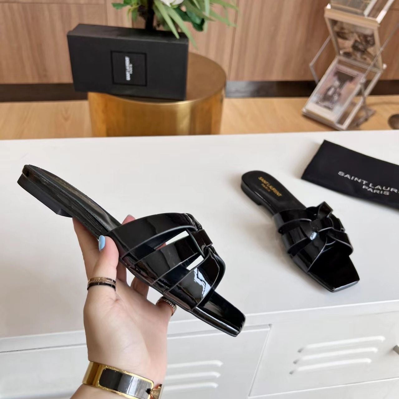 YS* new flat slippers