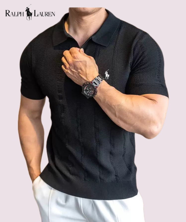 Men's jacquard knit sweater