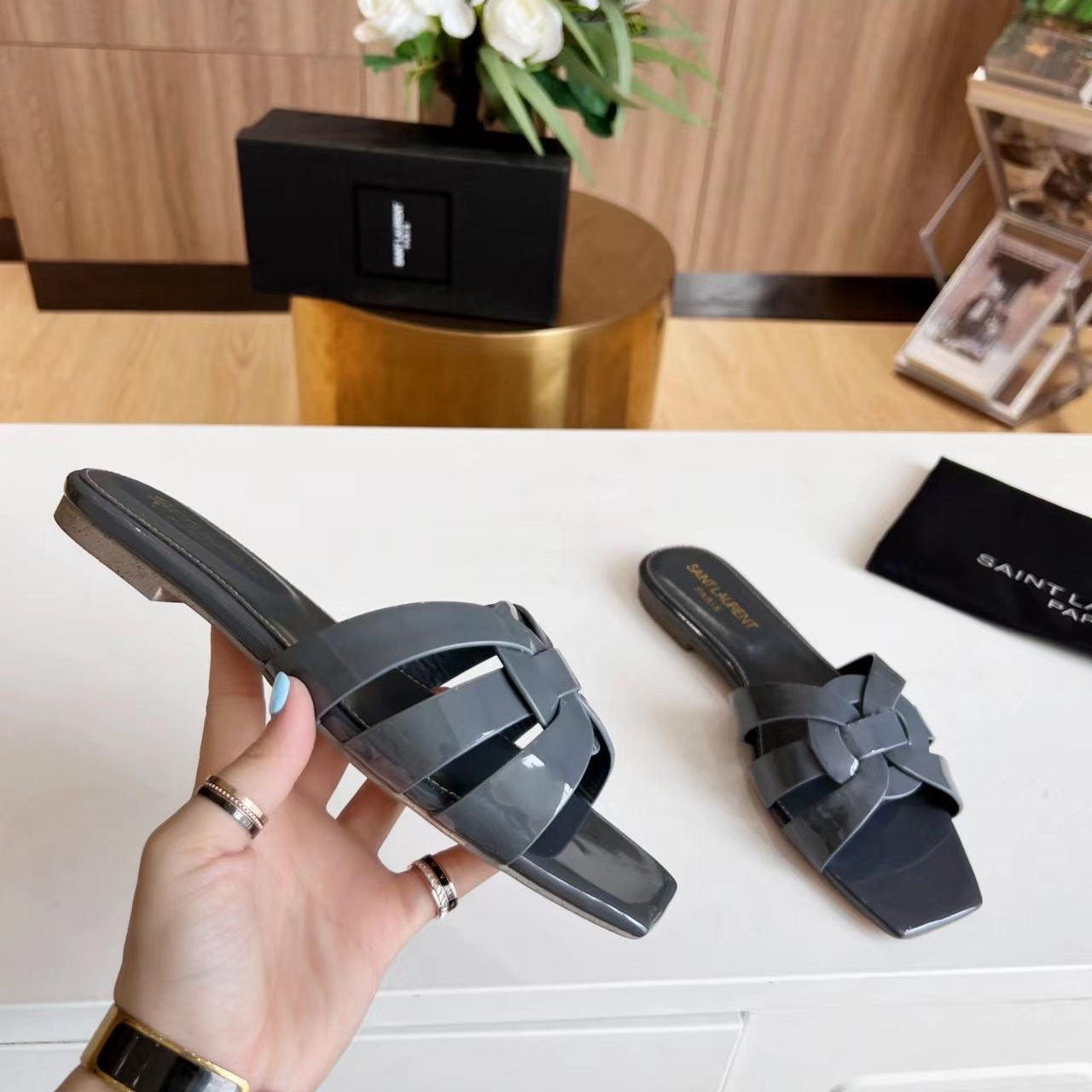 YS* new flat slippers