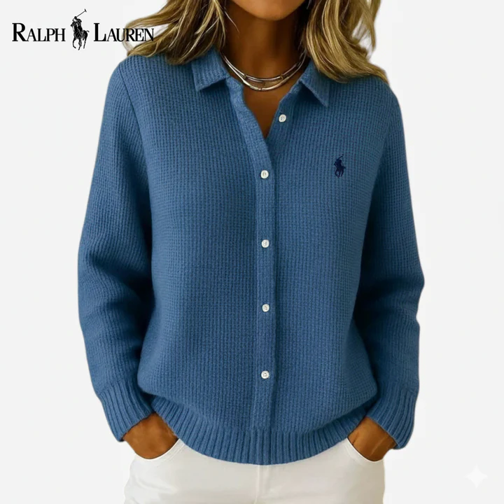 Classic Knit Button-Up Shirt