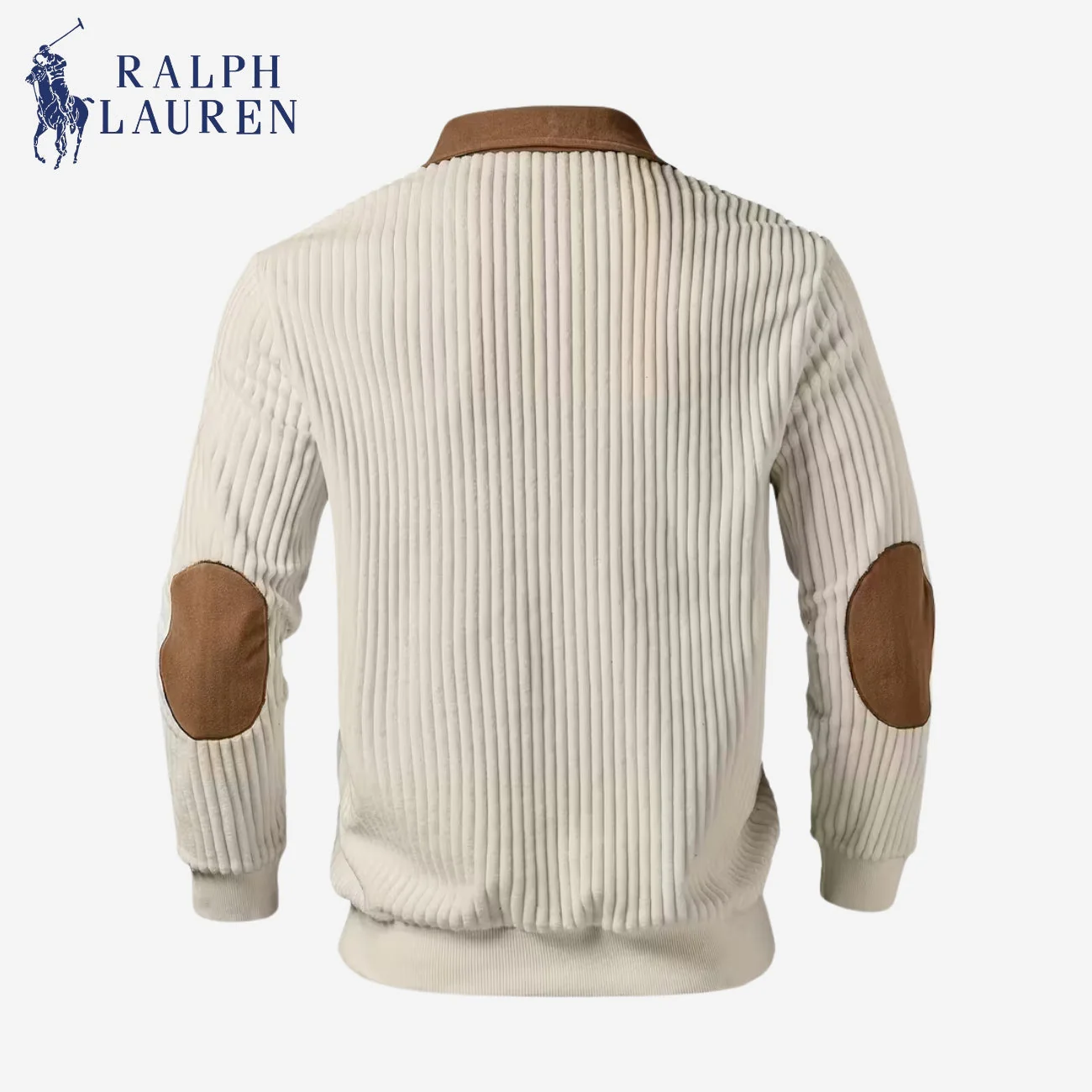 Men's Ribbed Half-Zip Knit Sweater