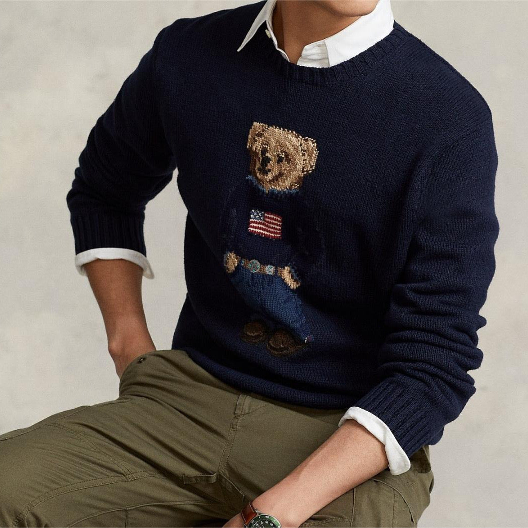 Ralph Laur* Men's Bear Sweater
