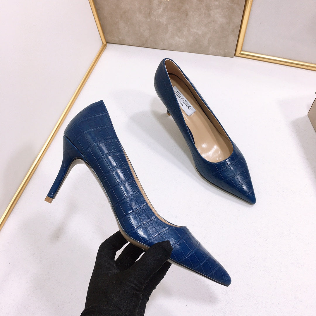 JC ** New stone texture high heels