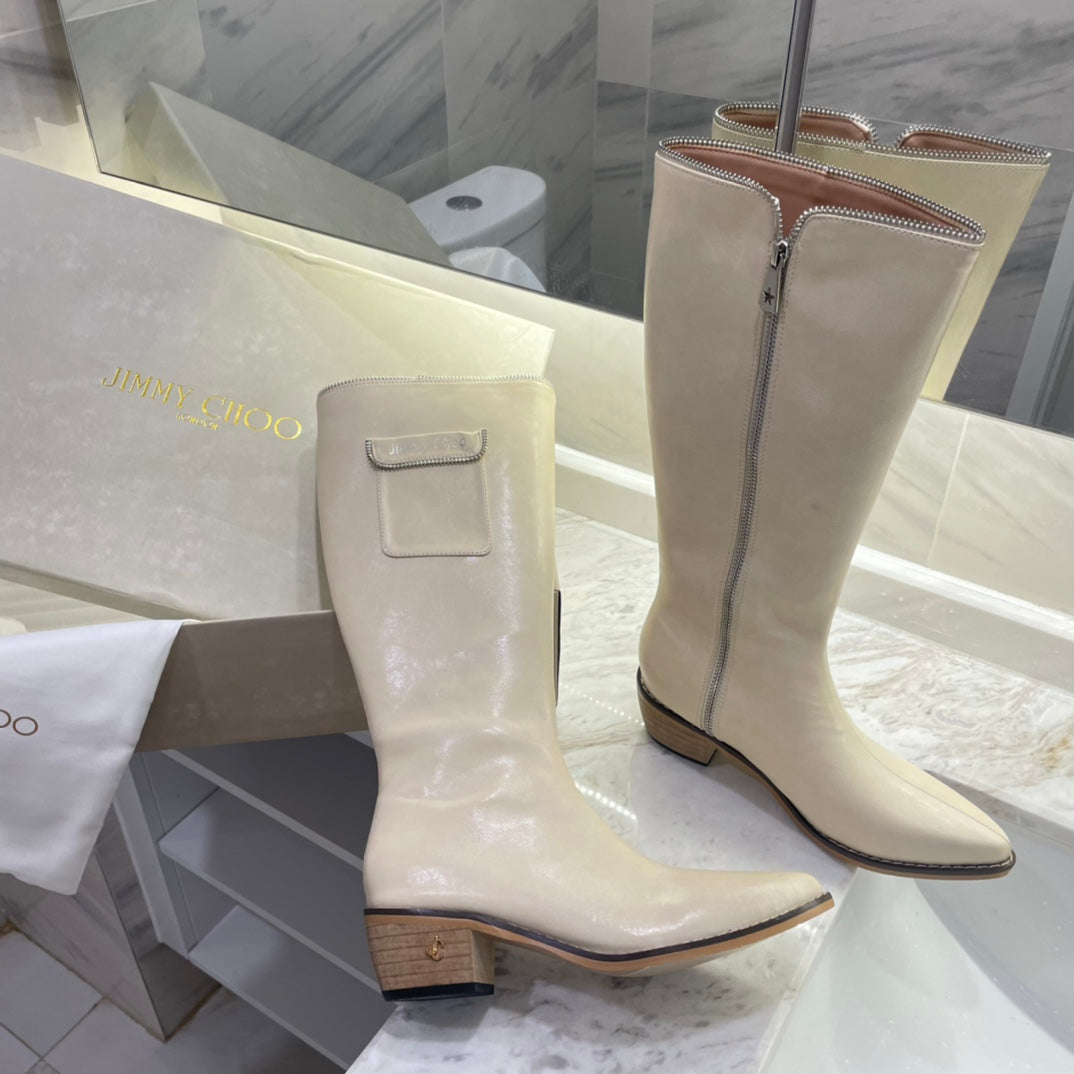 JC new autumn and winter trendy zipper pocket boots