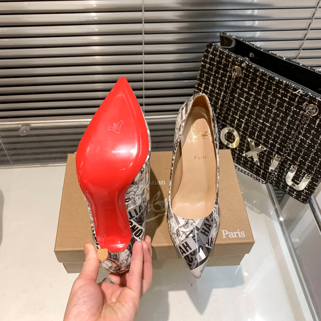 CL classic high-heeled shoes with red soles