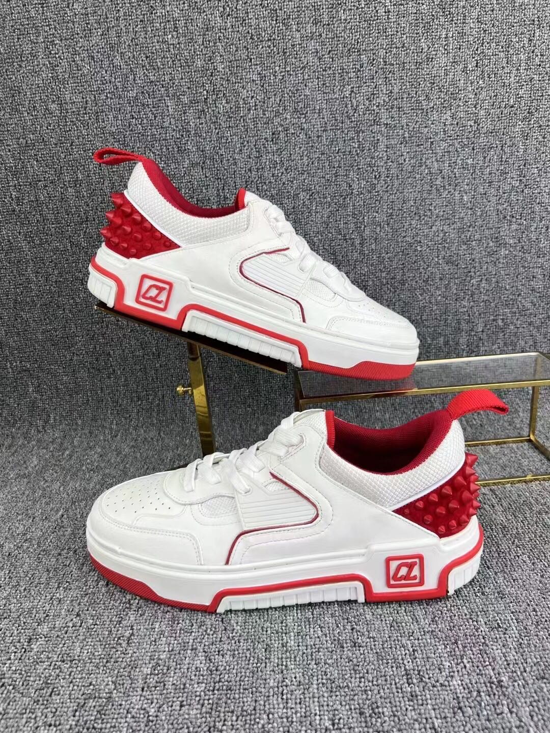 Loubouti* new  1: 1 VIP red sole sneakers multiple color options