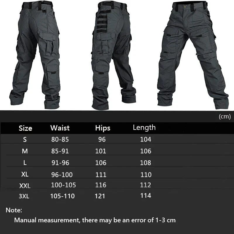 Men's Multi-Pocket Outdoor Military Combat Cargo Pants