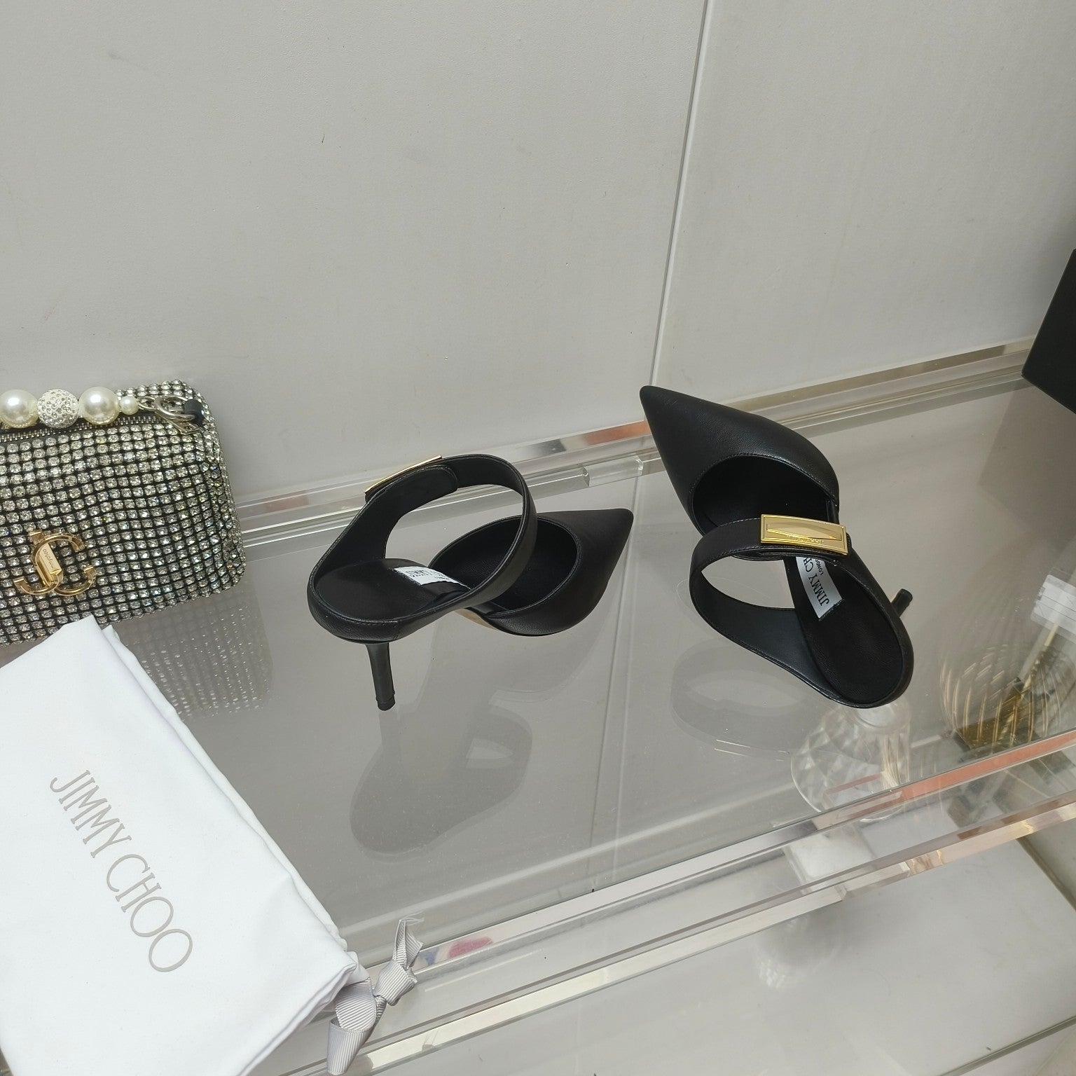 J**C* new high quality metal buckle half slippers for women