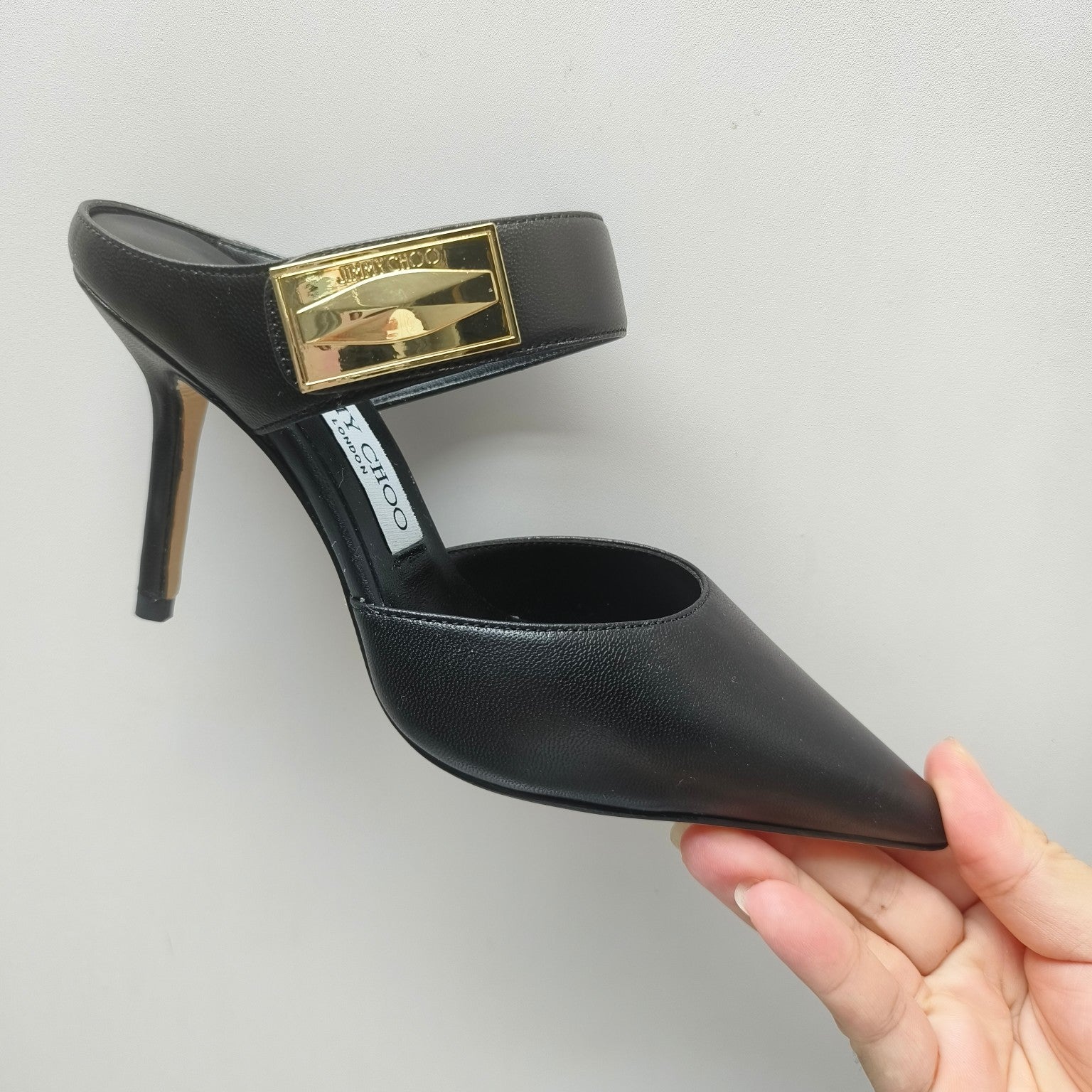 J**C* new high quality metal buckle half slippers for women