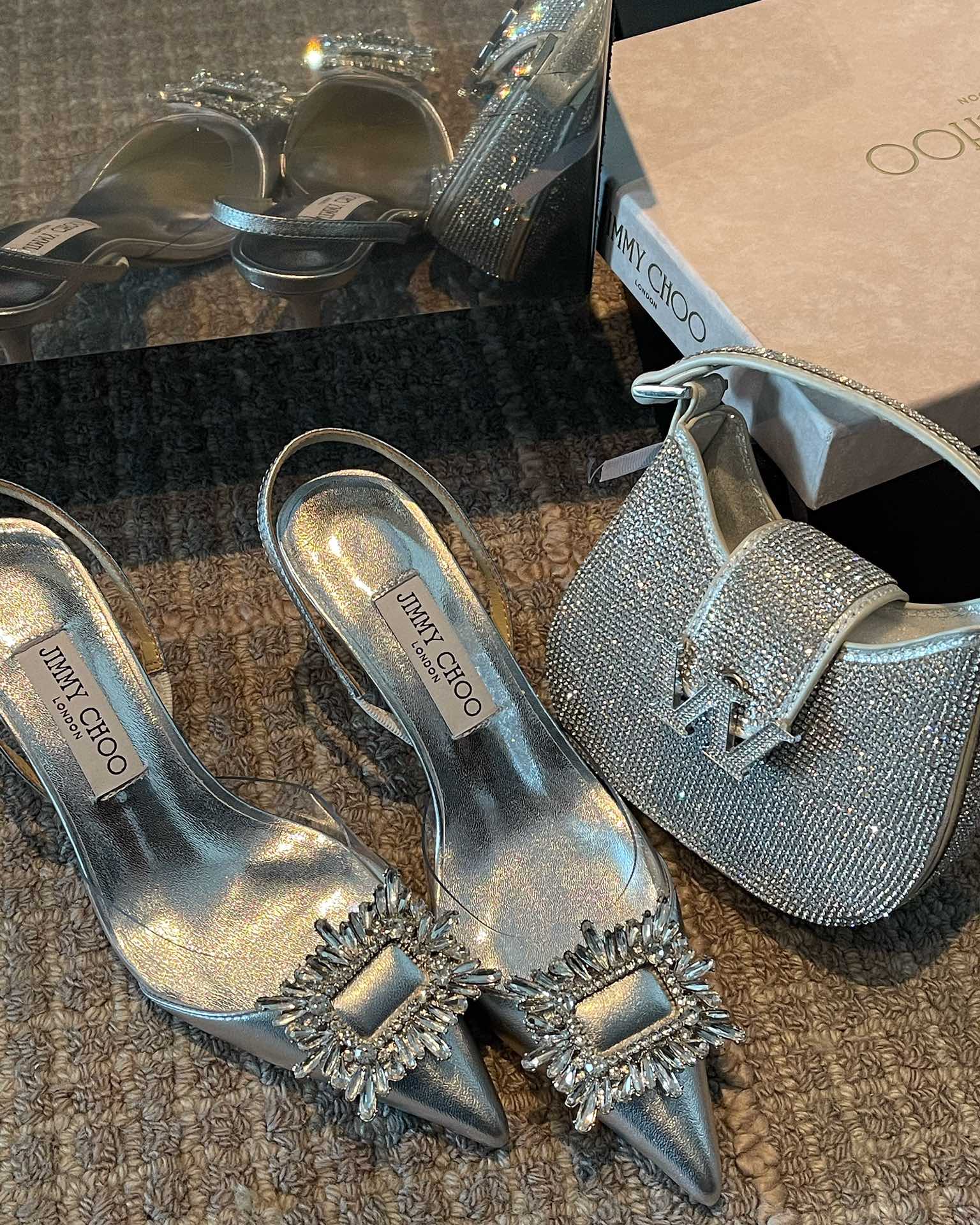 J**C* new high quality patent leather premium spliced small high heels